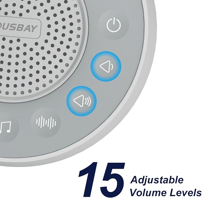 Housbay White Noise Sound Machine, 31 Soothing Sounds, 5W Loud Stereo Sound - Image 5