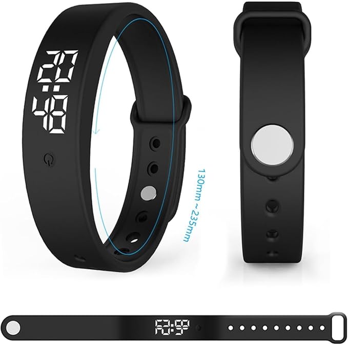Vibrating Alarm Wristband Deaf People Watch Band Fit Sleeps Rise Silent Shock - Image 2