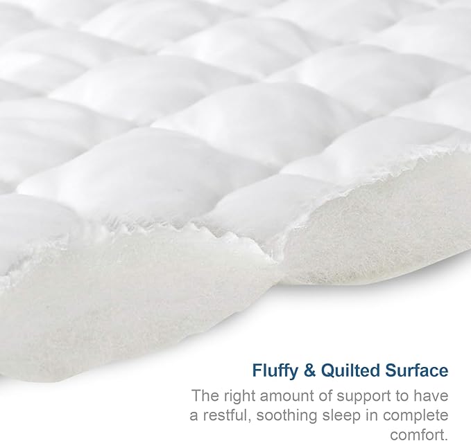 Twin Extra Long Mattress Pad Waterproof Protector, Twin XL Mattress Protector - Image 2