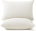 puredown® Goose Feather Down Pillows, 100% Organic Cotton Cover, Luxury Hotel by Puredown