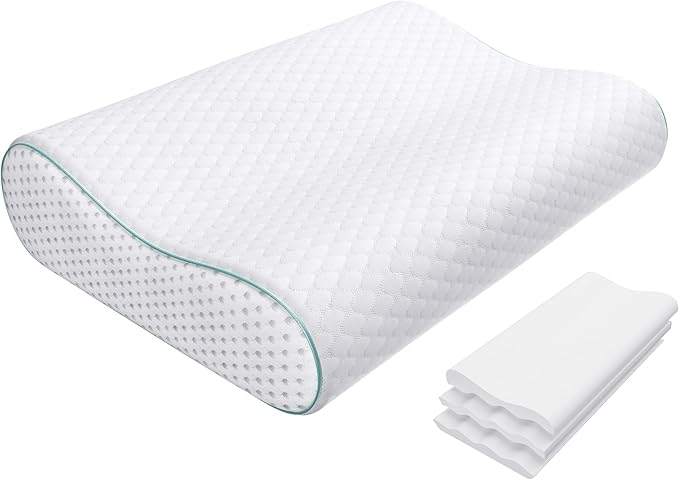 Releep Cervical Neck Pillow, Side Sleeper Pillow by Releep