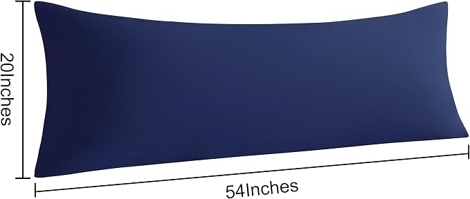 NTBAY Body Pillow Cases Set of 2, 2 Pack Brushed Microfiber 20x54 Pillow Cases - Image 3
