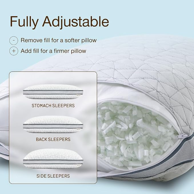 Coop Home Goods Eden Cool Adjustable Pillow, King Size - Image 2