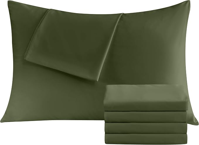 Pillowcases King 4 Pack, 20x36 Pillow Cases by Culve