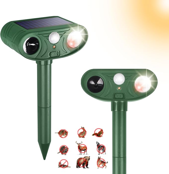 Solar Ultrasonic Animal Repellent Outdoor by Unknown