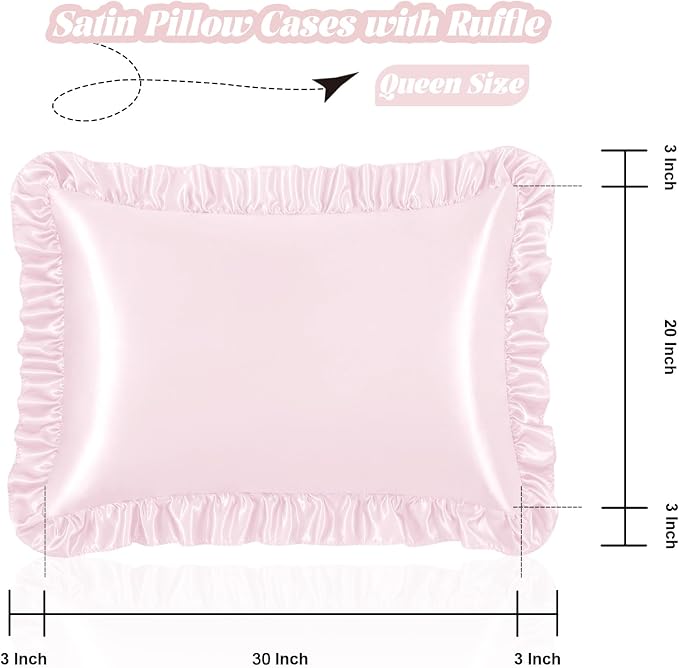 Homiest Ruffle Satin Pillowcase - Image 3