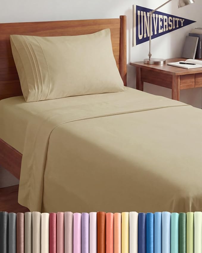 Twin XL Size 3 Piece Sheet Set by CGKUnlimited