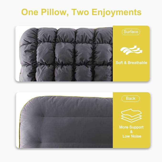 YOUR MOON Fluffy Support Bed Pillow King Size, Luxury Hotel Quality Bed Pillows - Image 8