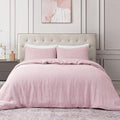 DAPU Pure Linen Duvet Cover Set, 100% Yarn-Dyed French Linen, Breathable and by DAPU