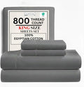 100% Cotton Sheets King Size Sheets Set by CHATEAUHOMECOLLECTION