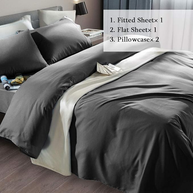 SONORO KATE Bed Sheet Set Super Soft Microfiber 1800 Thread Count Luxury - Image 2