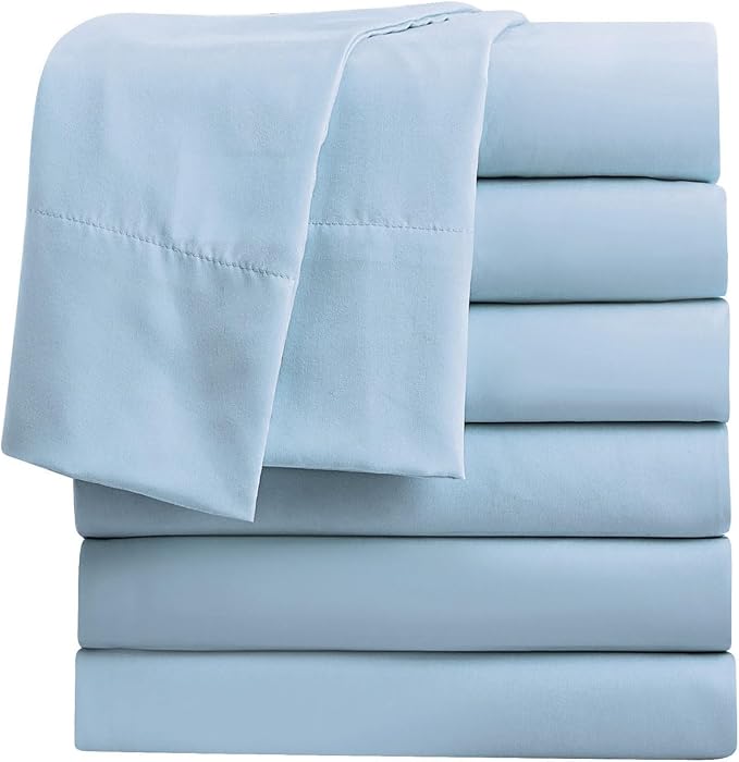 FreshCulture Twin Flat Sheets Only, Soft Microfiber Bedding Sheets by FreshCulture