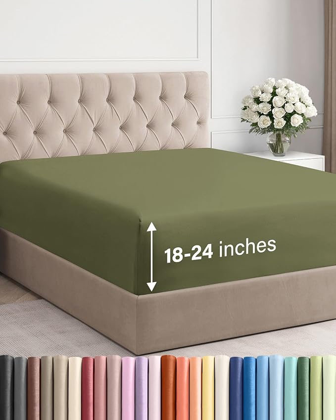 Extra Deep King Fitted Sheet by CGKUnlimited