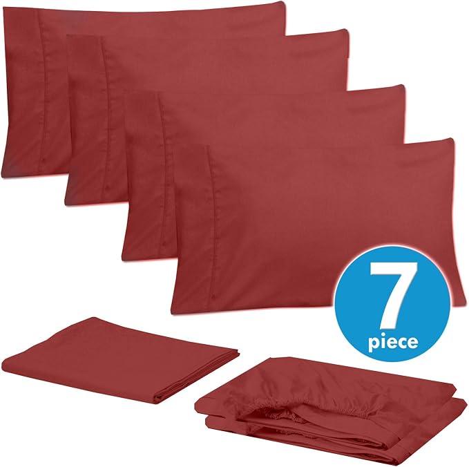 Sweet Home Collection 6 Piece 1500 Supreme Collection Brushed Microfiber Deep - Image 3