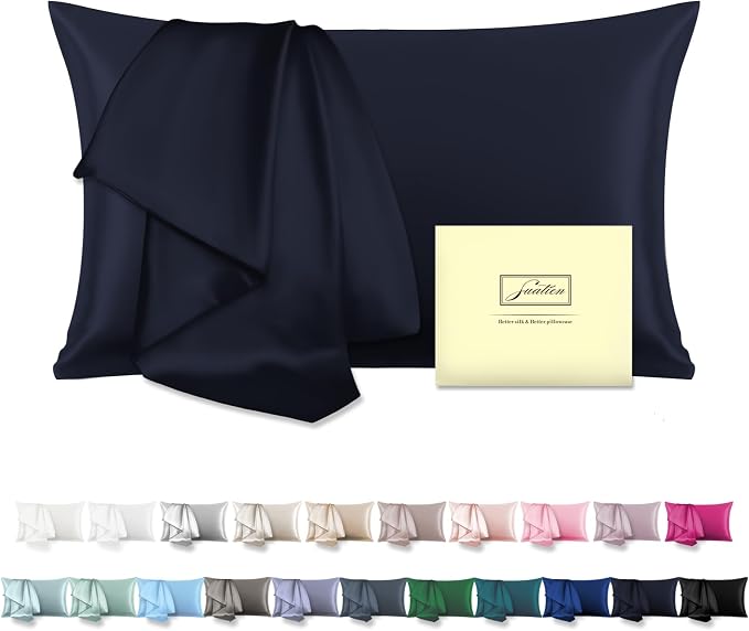 Mulberry Silk Pillowcase for Hair and Skin Pillow Case by Suatien
