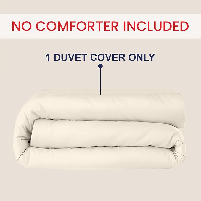 Kotton Culture 1 Pc Duvet Cover Queen Size/Full Size-100% Egyptian Cotton 600 - Image 2