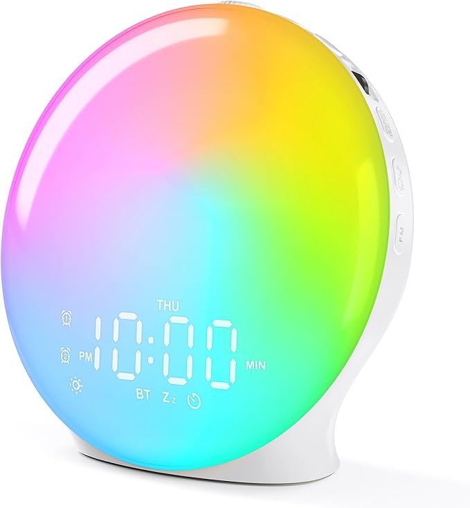 Wake Up Light Sunrise Alarm Clock by JALL
