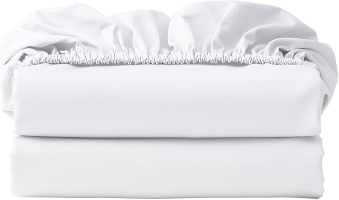 2-Pack 100% Egyptian Cotton Fitted Sheet TwinXL Size, 600 Thread Count Cotton by ZaizaiHome