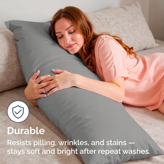 Body Pillowcases Set of 2-20x54 Long Body Pillow Case - Image 4
