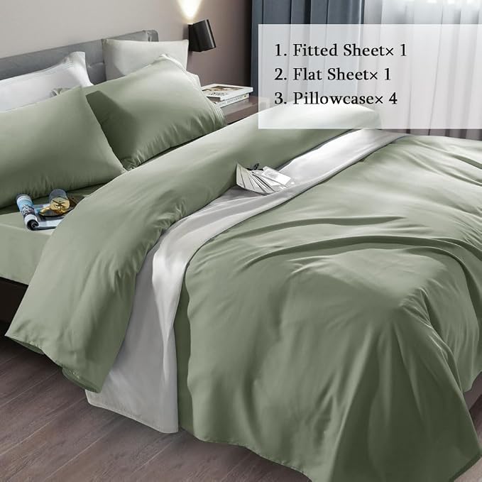SONORO KATE Bed Sheet Set Super Soft Microfiber 1800 Thread Count Luxury - Image 2