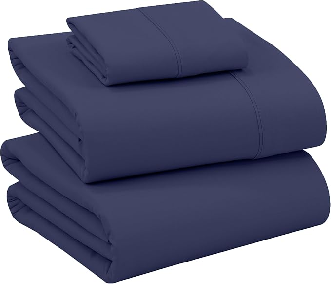 RUVANTI 100% Cotton Sheets – Twin XL Size Percale Bedding, Cooling & Breathable by Ruvanti