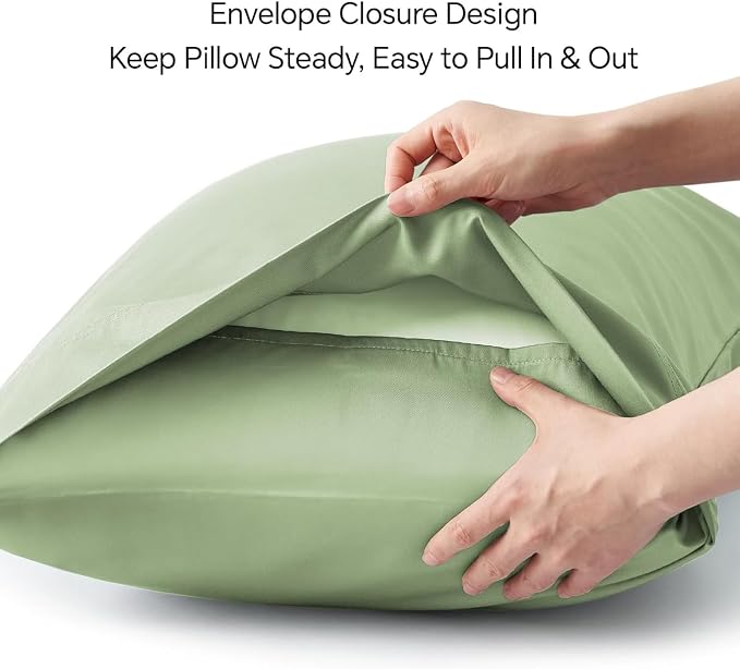 BEDELITE King Size Pillow Cases Set of 2, Rayon Derived from Bamboo, Cooling - Image 6
