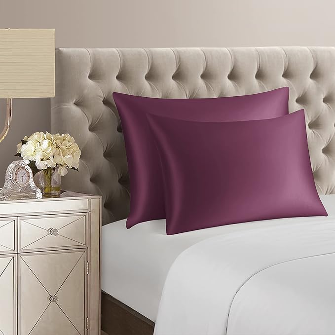 DISANGNI Silk Set: 22 Momme 100% Natural Mulberry Silk Pillow Case & Eye Mask - Image 5