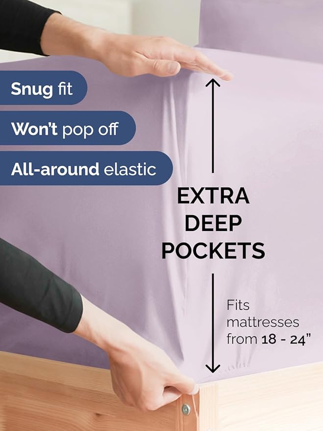 Extra Deep Twin Sheet Set - Image 3
