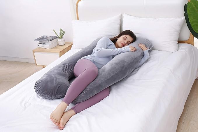 AS AWESLING Pregnancy Pillow, U Shaped Full Body Pillow, Support and Maternity - Image 4