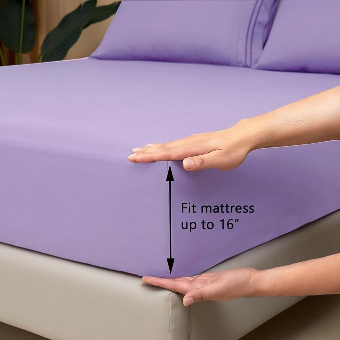 Mejoroom King Size Bed Sheet Set - Image 3
