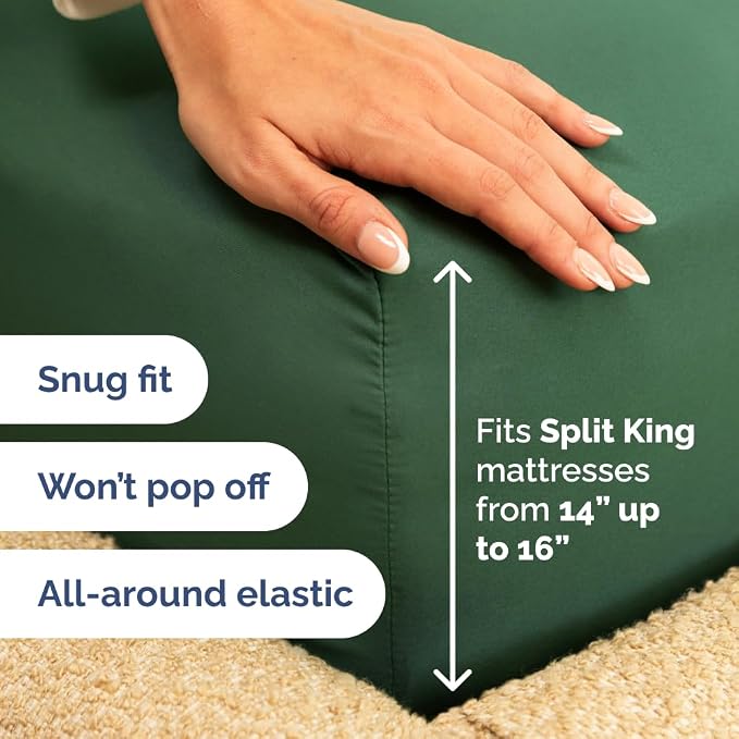 Flex Top Split Head King 4 Piece Sheet Set - Image 4