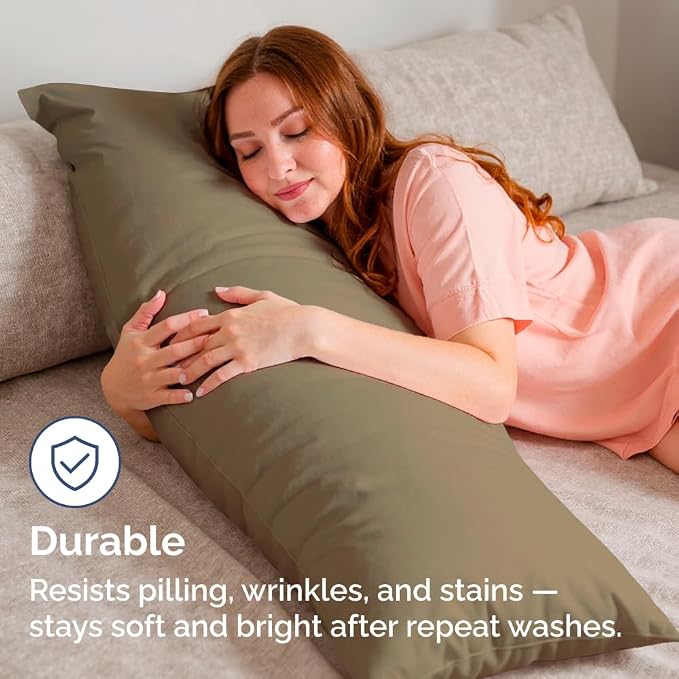 Body Pillowcases Set of 2-20x54 Long Body Pillow Case - Image 4