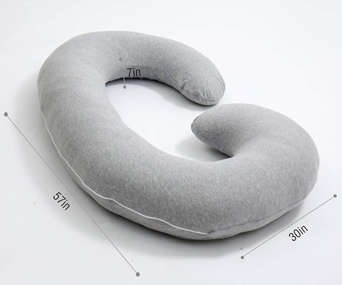 1 MIDDLE ONE Pregnancy Pillow, C Shaped Full Body Pillow - Image 2