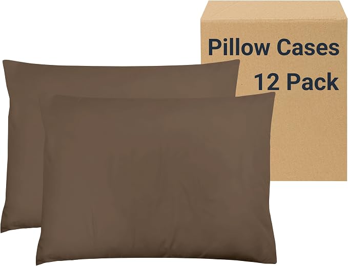 ZPECC Pillow Cases Standard Size Set of 12, 20x26 Envelope Closure Pillowcases by ZPECC-ABrandThatHasBeenFocusedOnBabyProductsFor18Years