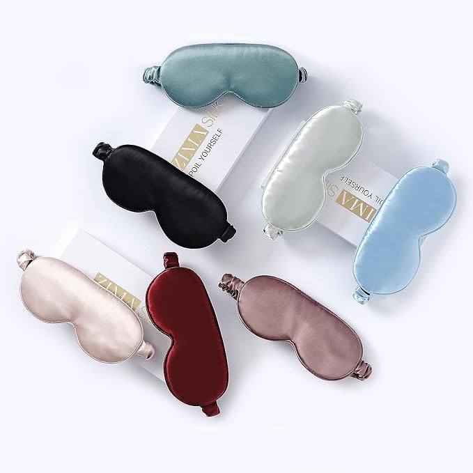 ZIMASILK Adjustable 22 Momme 100% Pure Mulberry Silk Sleep Mask, 3D Contoured - Image 8