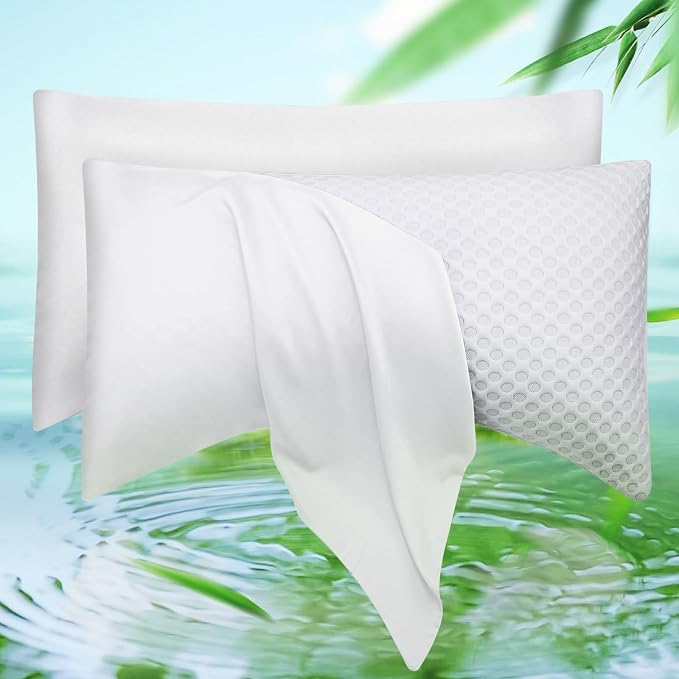 Cooling Side Sleeper Pillow Cases King Size Set of 2 by ELIBABA