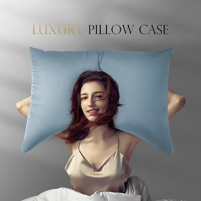 Cooling Crescent Curved Side Sleeper Pillowcase Cover, 20 * 36 Inches King Size - Image 6