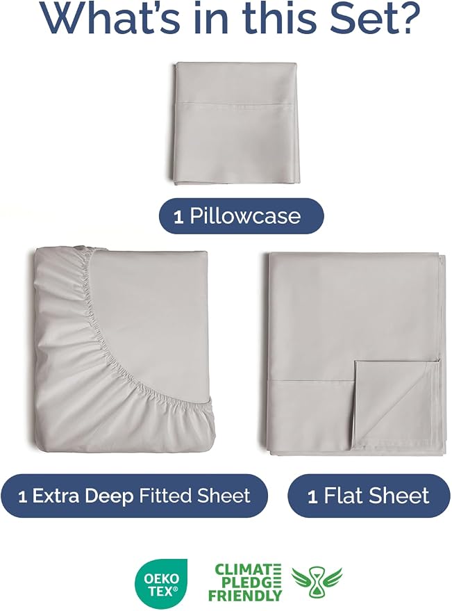 Extra Deep Twin Sheet Set - Image 2