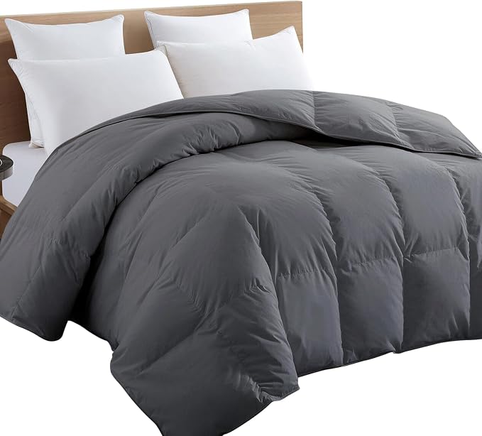 TEXARTIST Premium 2100 Series Queen Comforter All Season Breathable Grey - Image 8