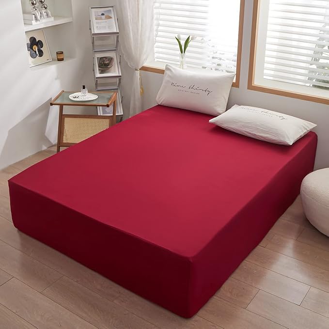 Bedding Queen Size Fitted Sheet Only- Bottom Matress Fitted Sheet-Fits 15inches - Image 9
