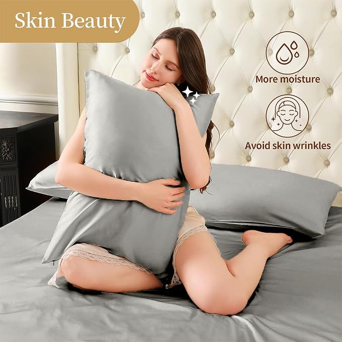 Mulberry Silk Pillowcase for Hair and Skin Standard Size 20"X 26" - Image 5