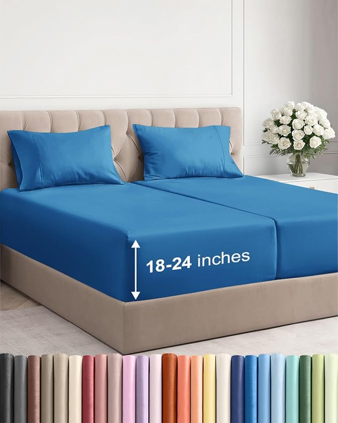 Extra Deep Split King Sheet Set by CGKUnlimited