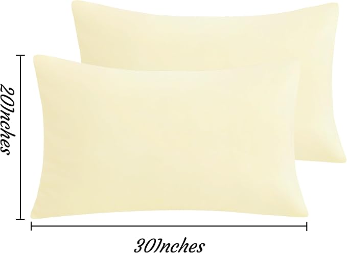 NTBAY Queen Pillow Cases Set of 2, 2 Pack Brushed Microfiber 20x30 Pillow Cases - Image 3