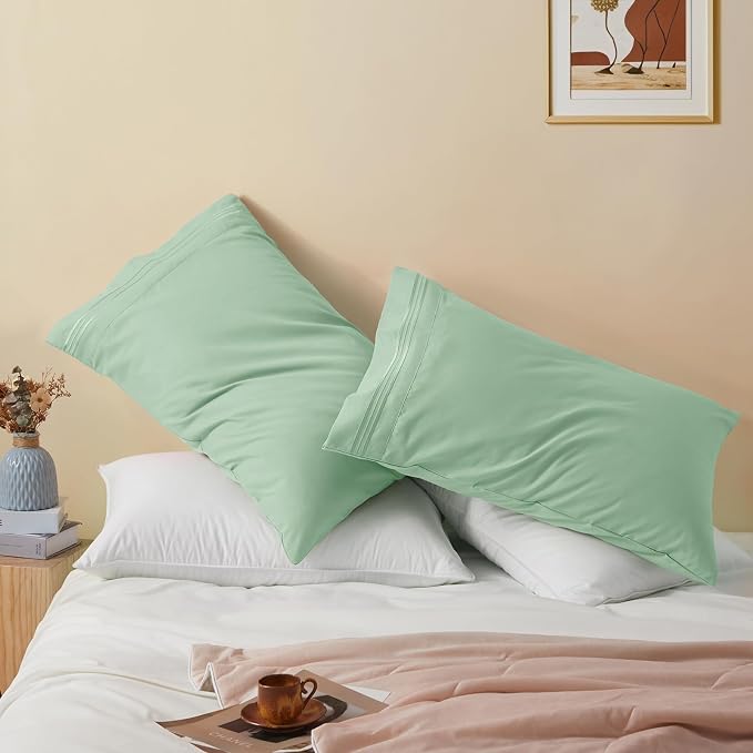 Vonty 2 Pack Standard Pillow Cases - Image 4