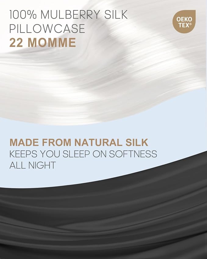 THXSILK Set of 2 Mulberry Silk Pillowcases - Image 2