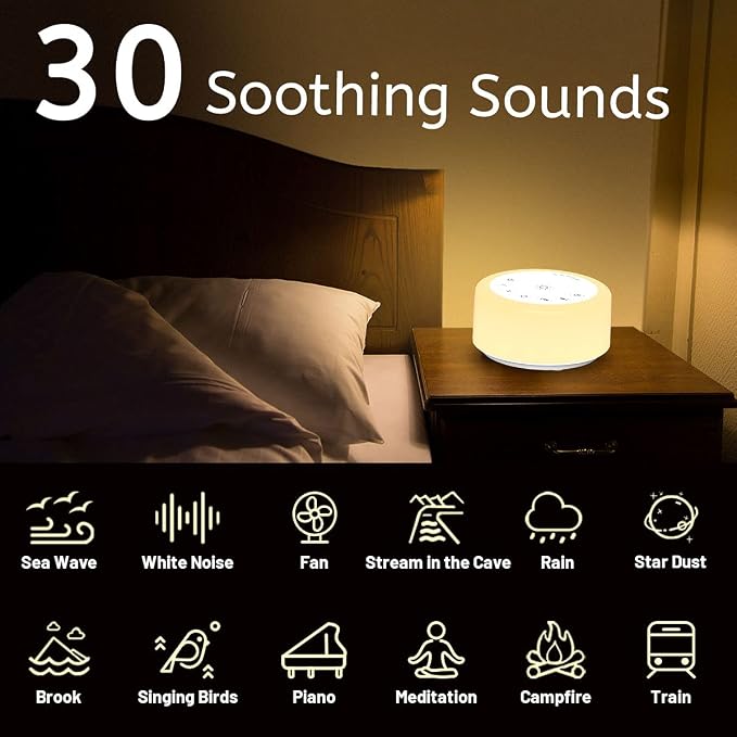 Soother Sleep Sound Machine Night Light White Noise Machine - Image 2