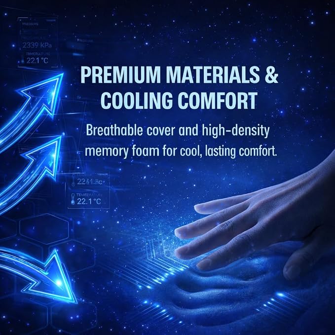 Cervical Pillow for Neck Pain Relief, Ergonomic Dual-Height Memory Foam Pillow - Image 5