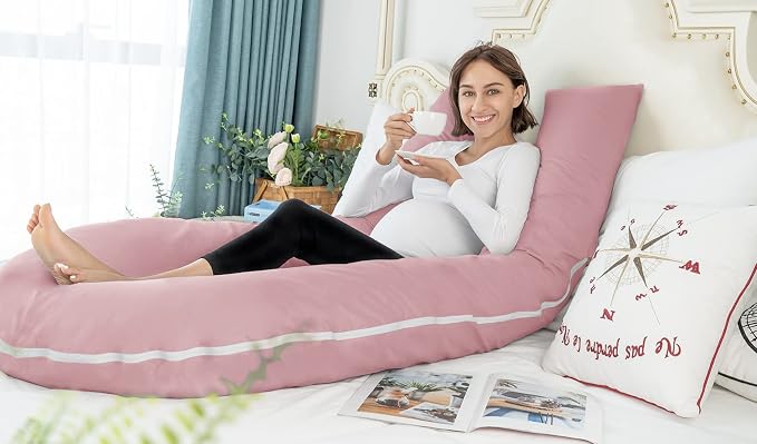 Meiz Pregnancy Pillow, Cooling Silky Pregnancy Pillows - Image 5