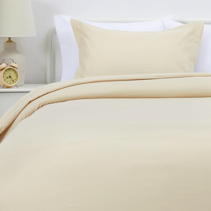 Amazon Basics Lightweight Microfiber 2-Piece Duvet Cover Set, Twin/Twin XL by AmazonBasics