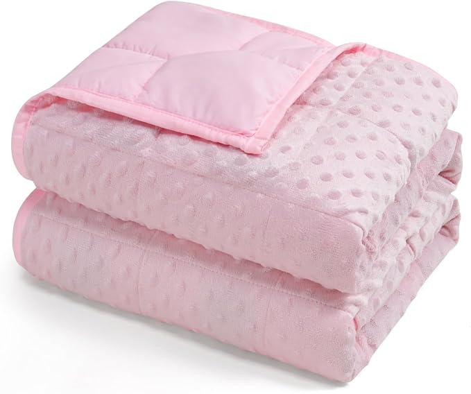 Kivik Weighted Blanket 15 lbs for Adults, Minky Dot Heavy Blankets, Microfiber by Kivik